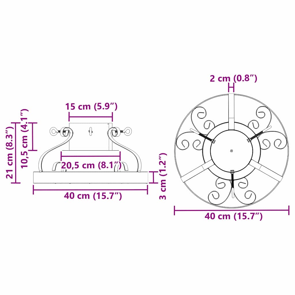 Kerstboomstandaard Zwart 40 x 40 x 21 cm Staal is nu te koop bij PeponiXL, paradijselijk wonen!