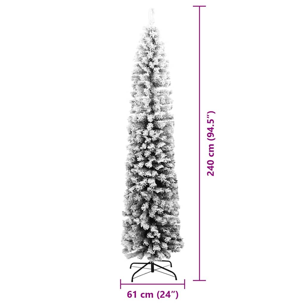 Kunstkerstboom Groen 240 cm PVC en Staal en Kunststof is nu te koop bij PeponiXL, paradijselijk wonen!