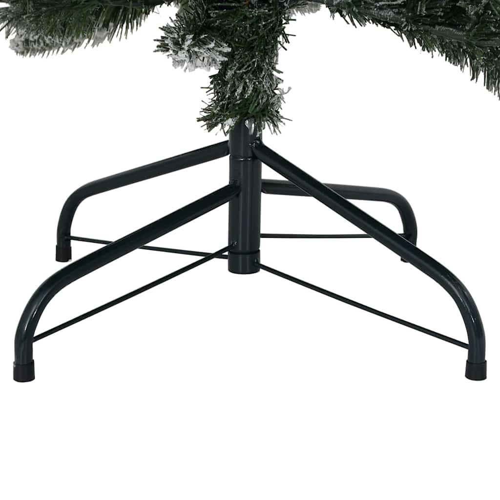 Kunstkerstboom Wit 210 cm PVC en Plastic en Staal en PE is nu te koop bij PeponiXL, paradijselijk wonen!