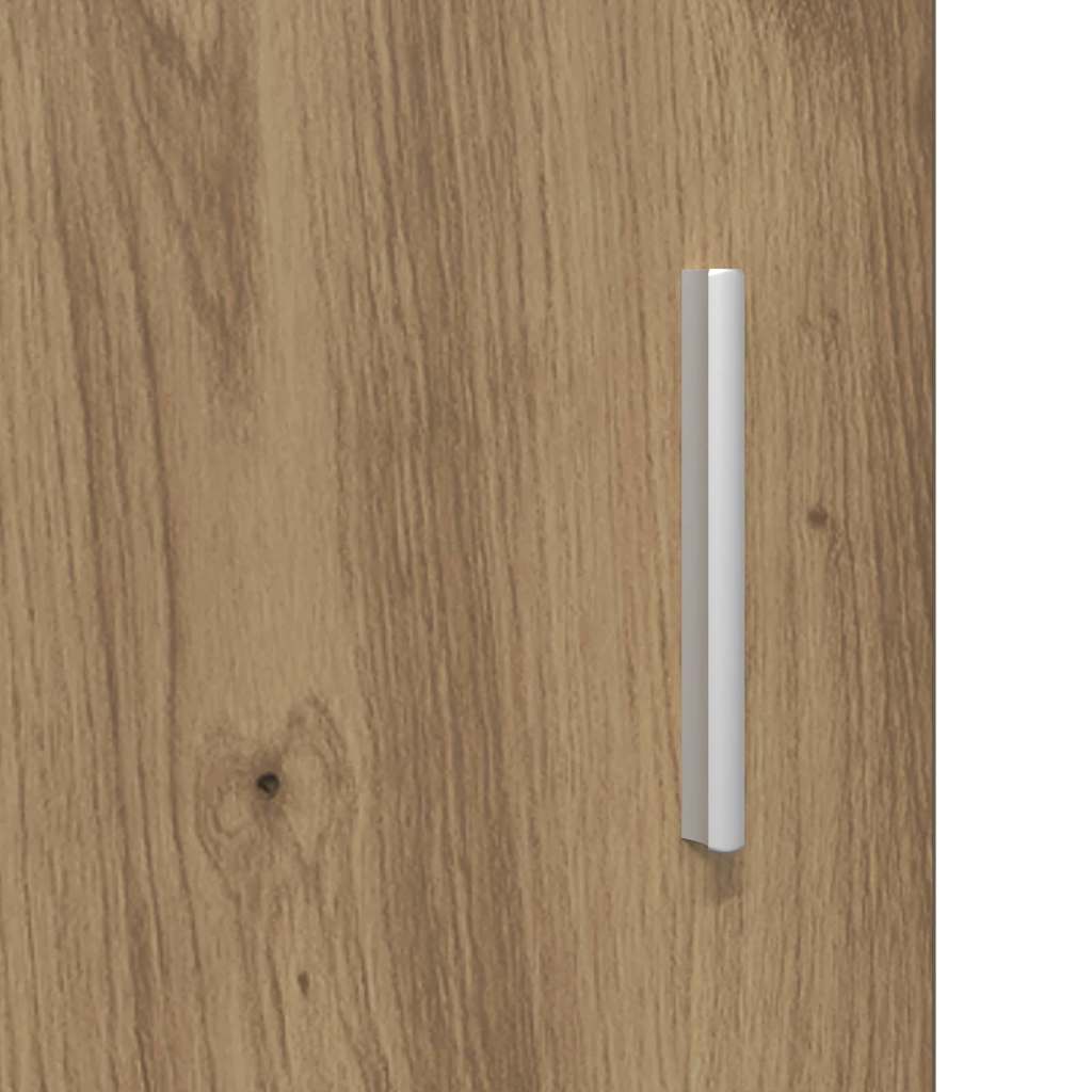 Highboard Artisan Eiken 80 x 42,5 x 185 cm Bewerkt hout is nu te koop bij PeponiXL, paradijselijk wonen!