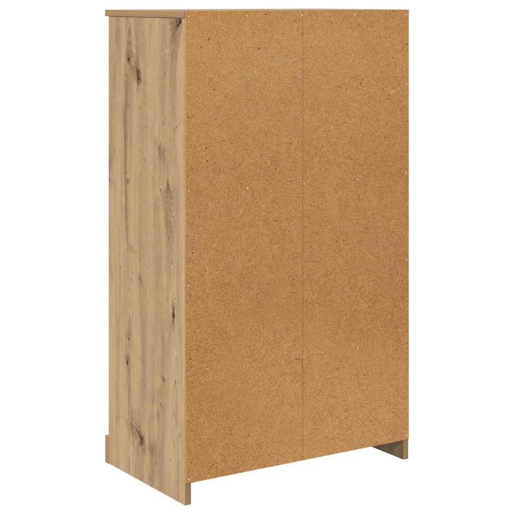 Hoge kast met lade 3 pcs Artisan Eiken Bewerkt hout is nu te koop bij PeponiXL, paradijselijk wonen!