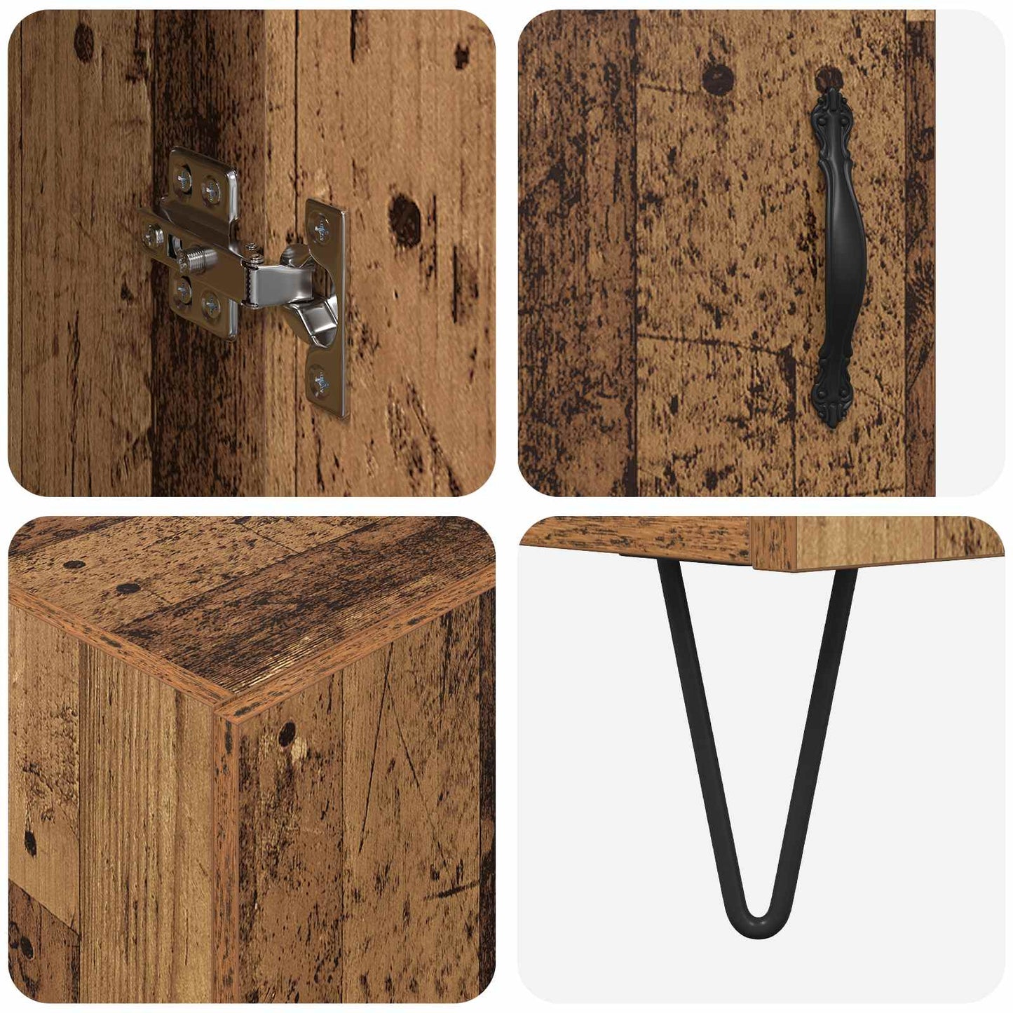 Hoge kast Oud Hout 69,5 x 34 x 180 cm Bewerkt hout is nu te koop bij PeponiXL, paradijselijk wonen!