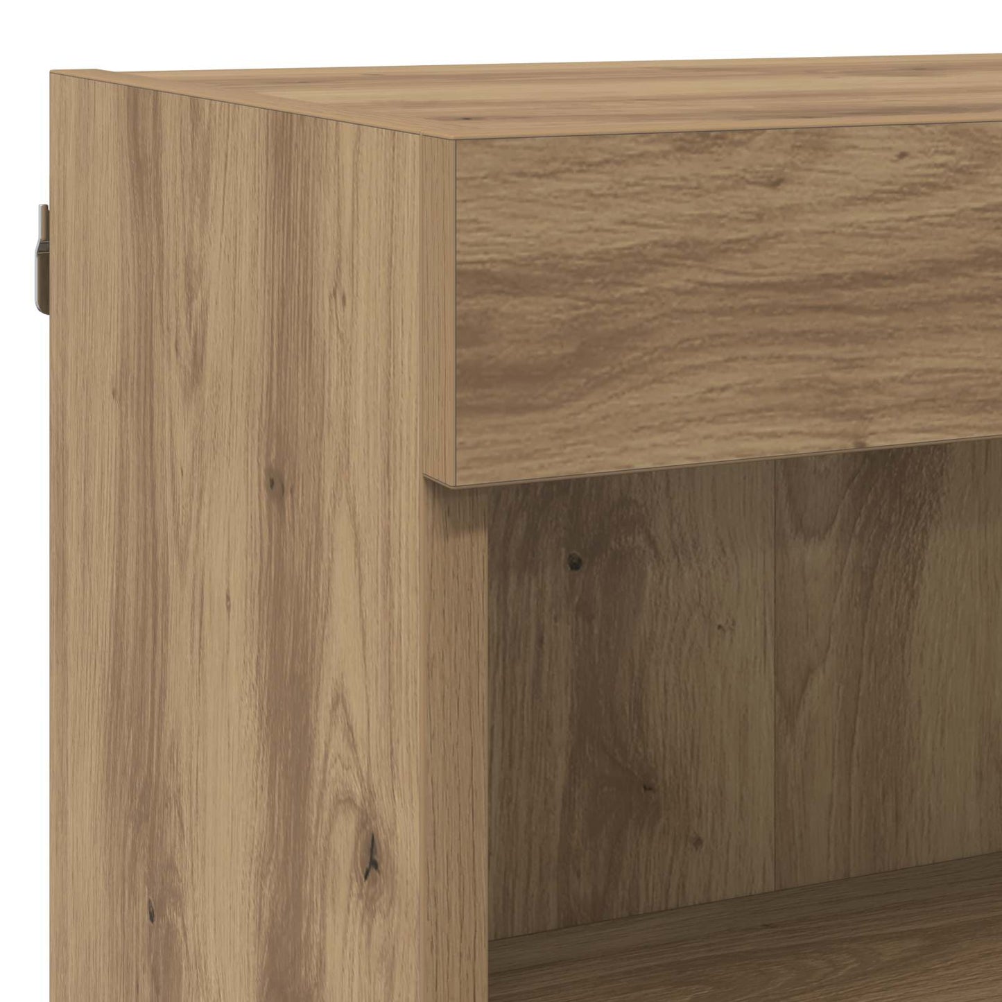 TV Wand Eenheden met LED 5 pcs Artisan Eiken Bewerkt hout is nu te koop bij PeponiXL, paradijselijk wonen!