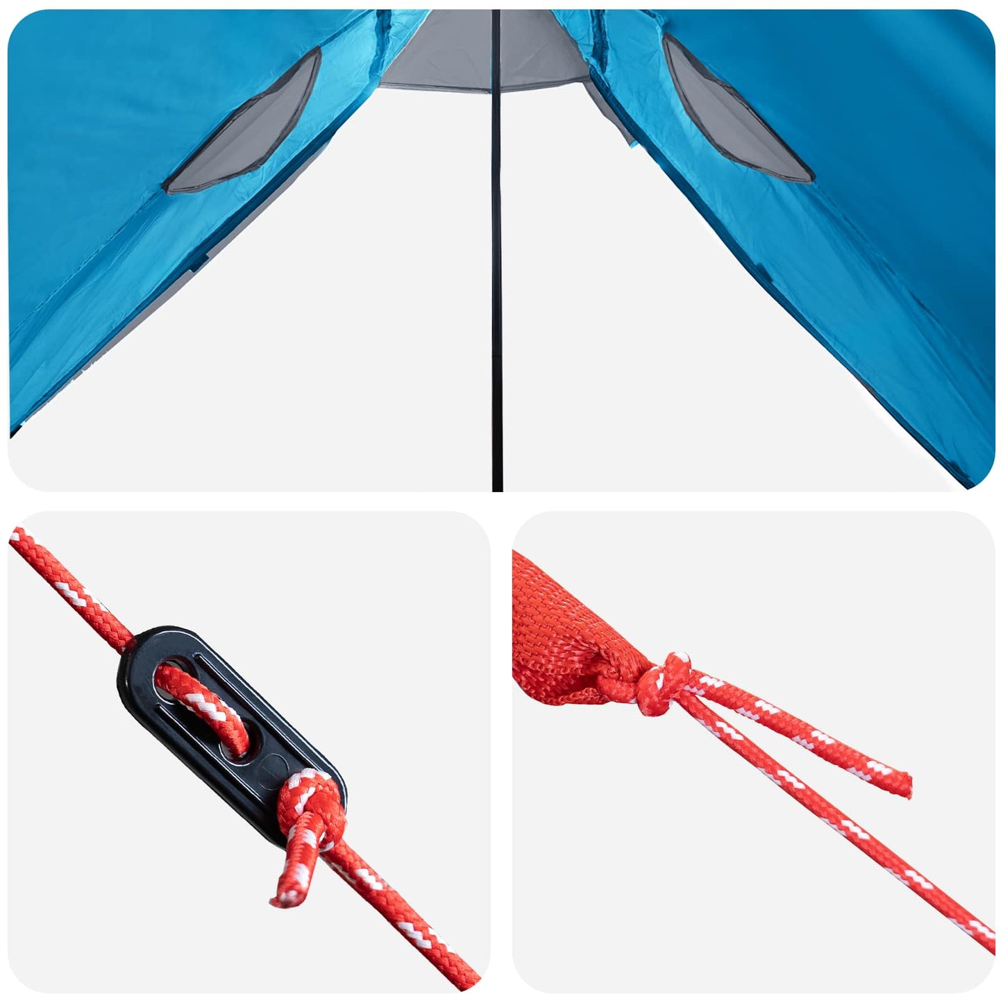 2-in-1 Regen Poncho met Kap Blauw 262 x 126 x 130 cm is nu te koop bij PeponiXL, paradijselijk wonen!