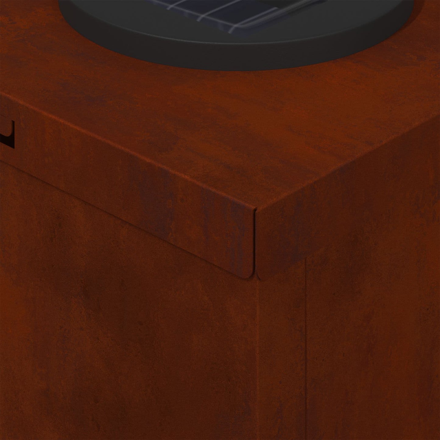 Solar LED Pad Licht 2 pcs Roestig Cortenstaal is nu te koop bij PeponiXL, paradijselijk wonen!