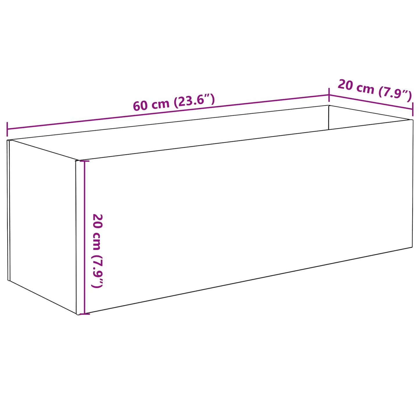 Aquarium met opslag Doorzichtig 60 x 20 x 20 cm Glas is nu te koop bij PeponiXL, paradijselijk wonen!