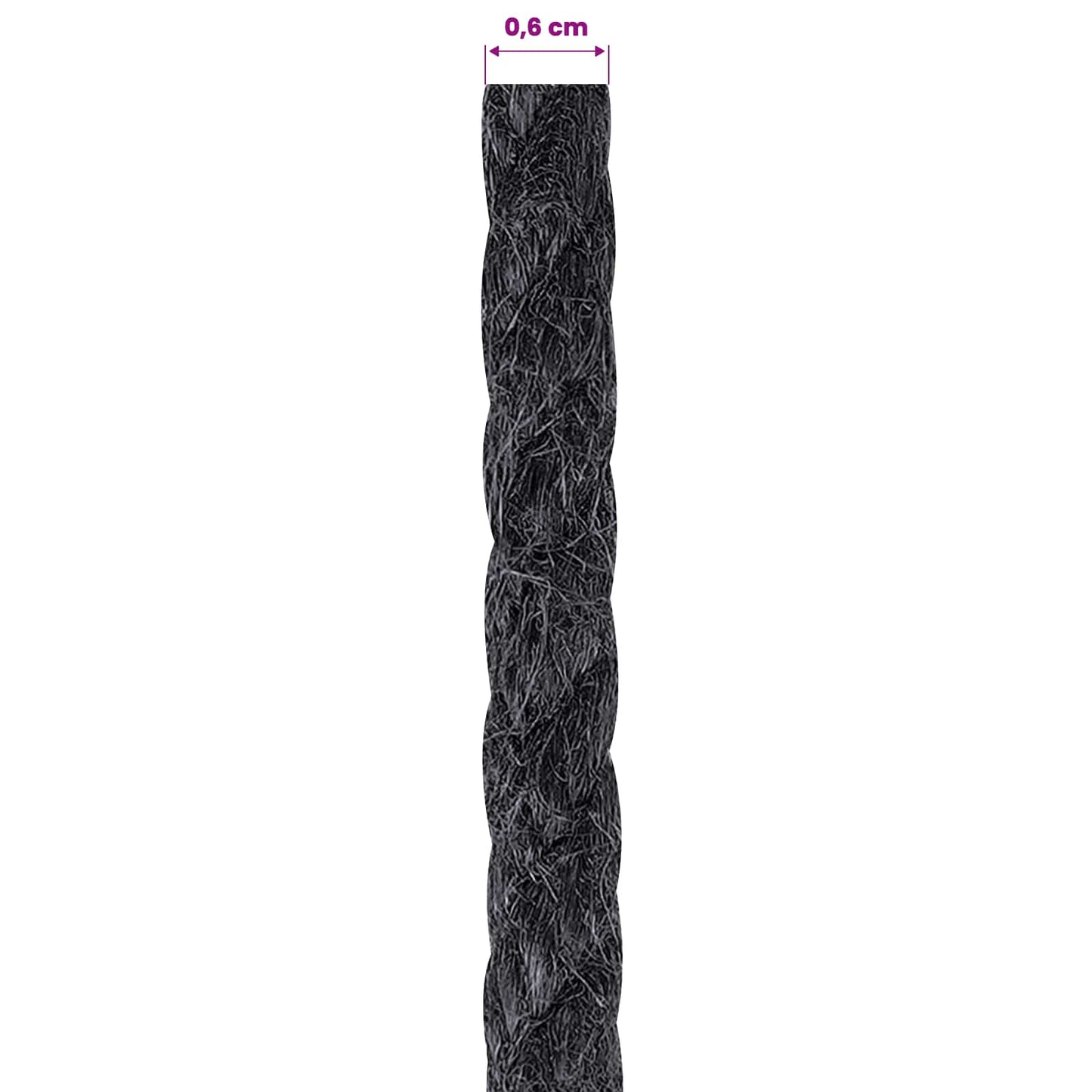 Jute Touw 6 Zwart 100% Tossa jute is nu te koop bij PeponiXL, paradijselijk wonen!