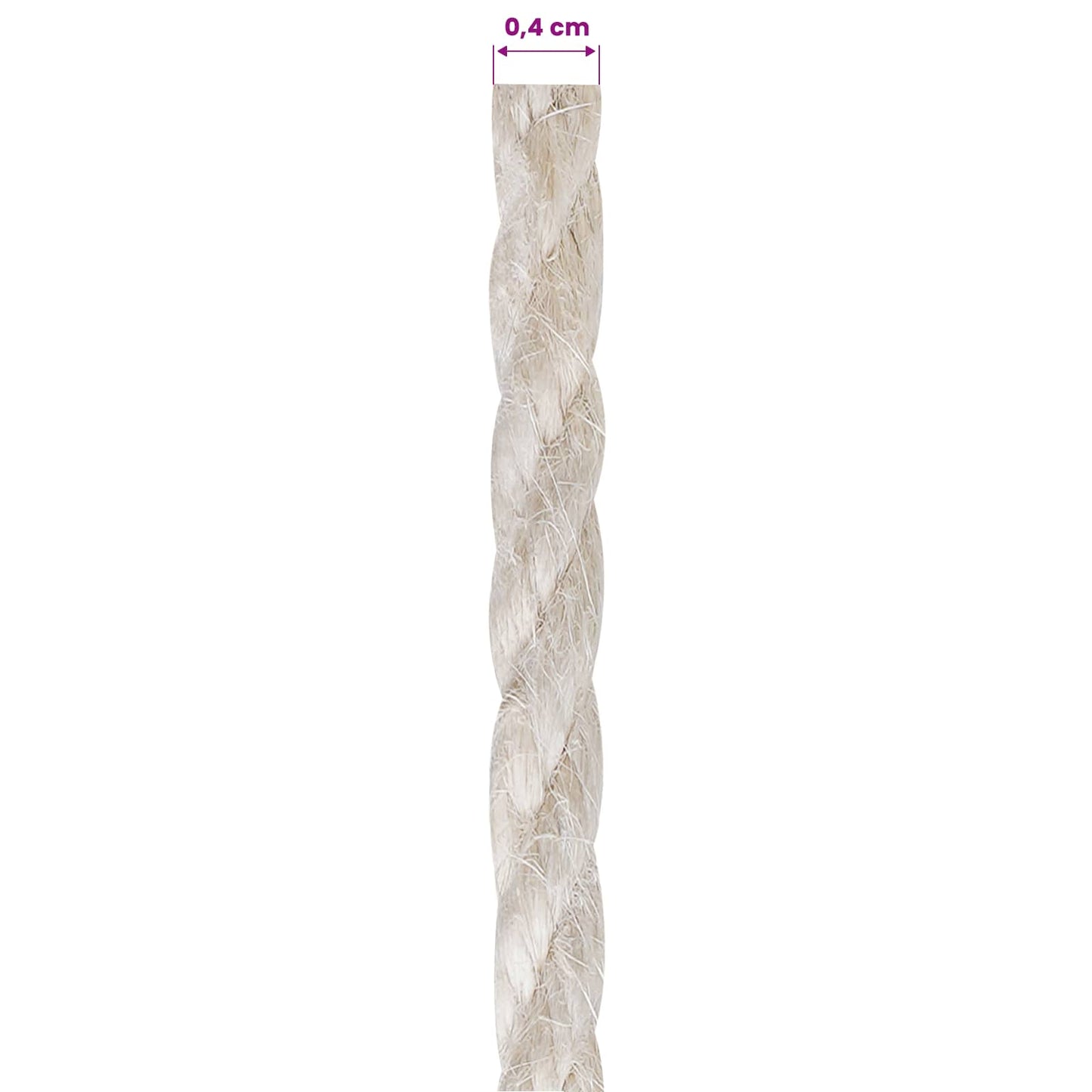 Jute Touw 4 Wit 100% Tossa jute is nu te koop bij PeponiXL, paradijselijk wonen!