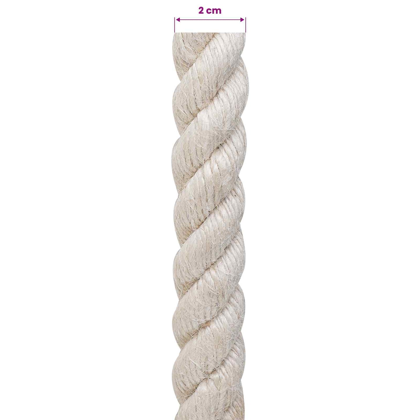 Jute Touw 20 Wit 100% Tossa jute is nu te koop bij PeponiXL, paradijselijk wonen!