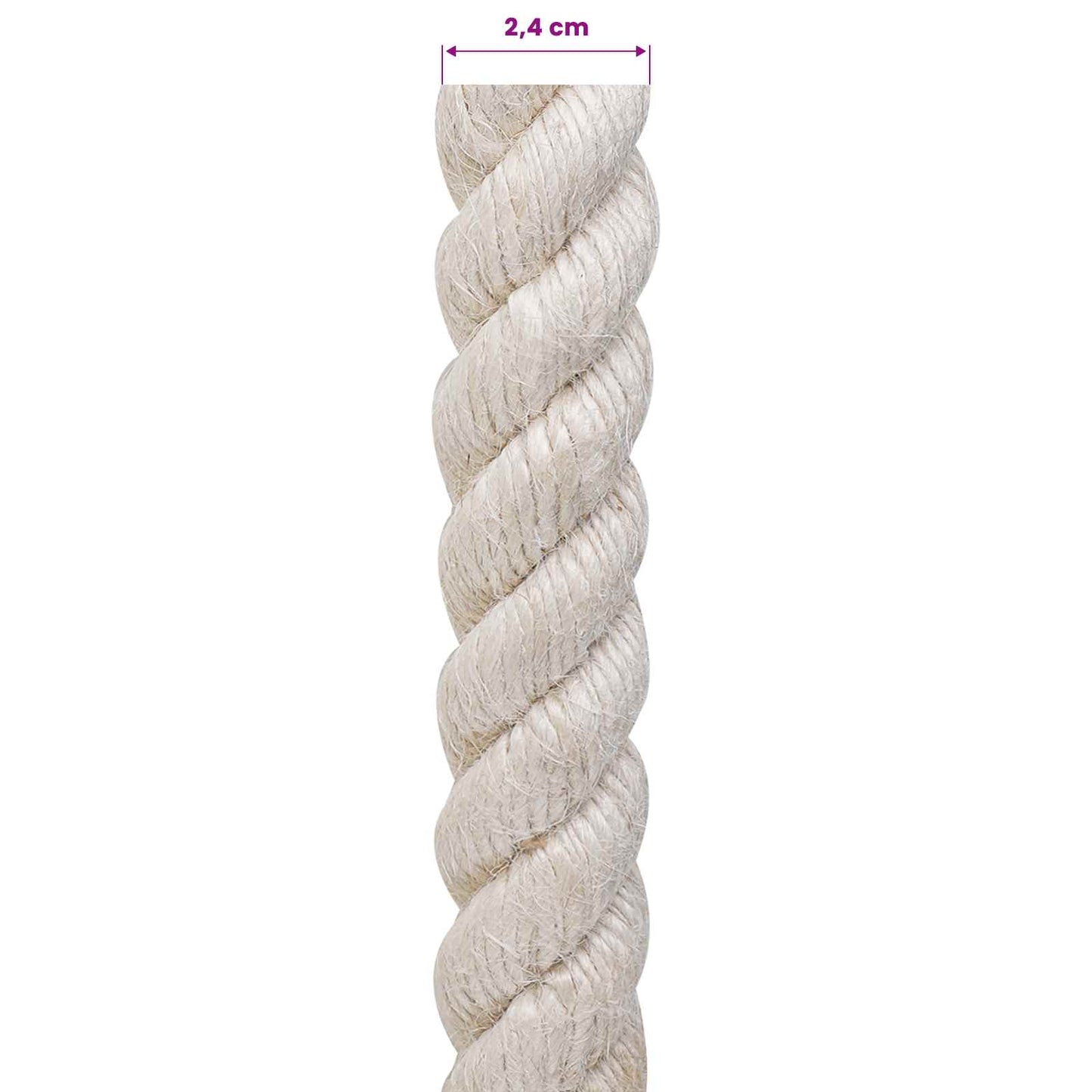Jute Touw 24 Wit 100% Tossa jute is nu te koop bij PeponiXL, paradijselijk wonen!