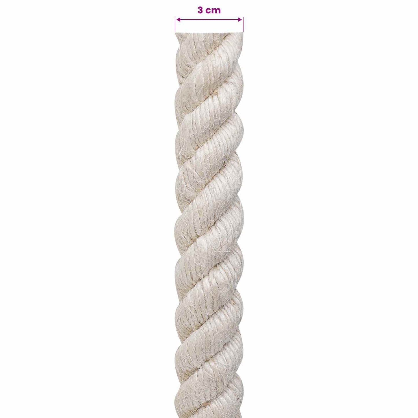 Jute Touw 30 Wit 100% Tossa jute is nu te koop bij PeponiXL, paradijselijk wonen!