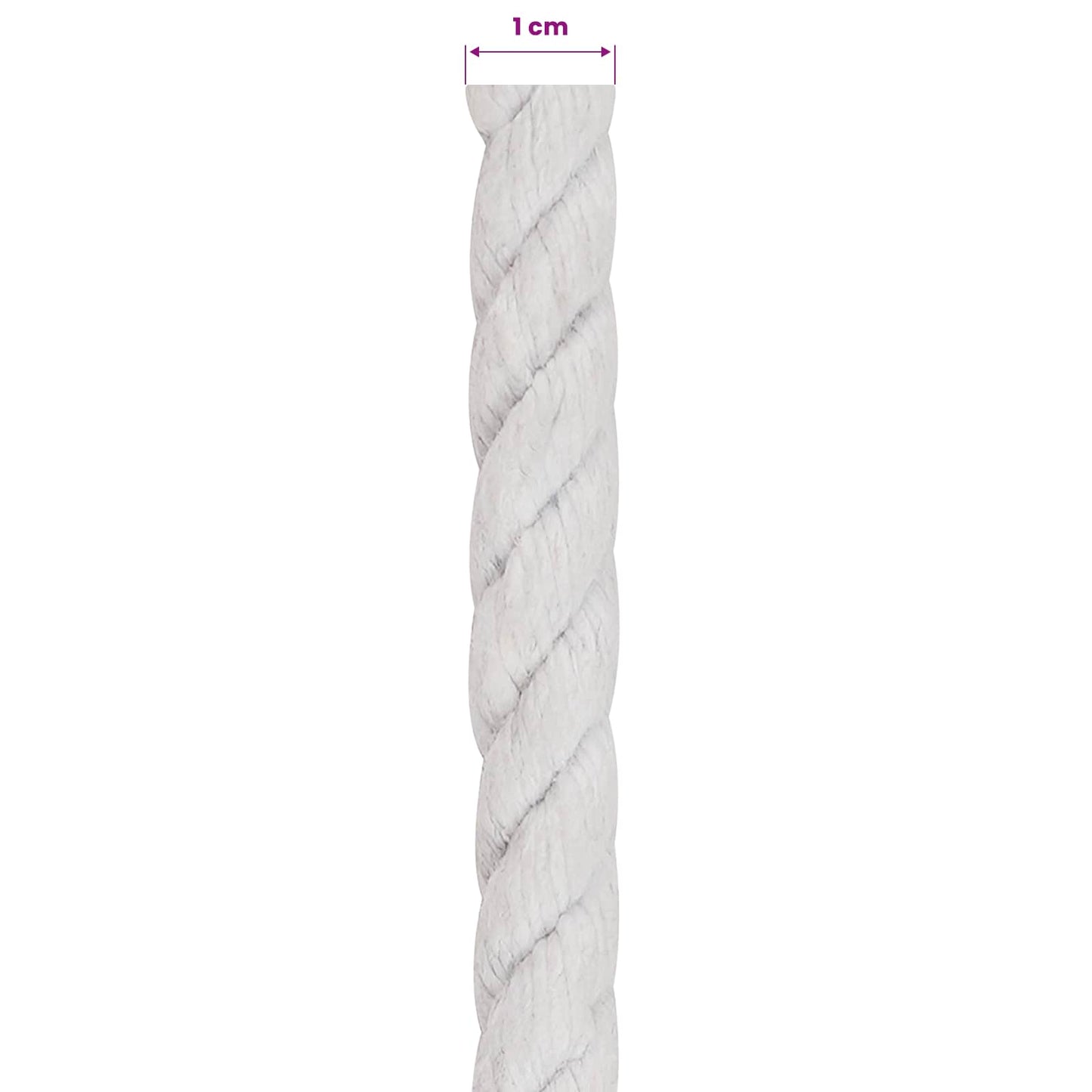 Touw Wit 1 x 1 x 5000 cm Katoen is nu te koop bij PeponiXL, paradijselijk wonen!