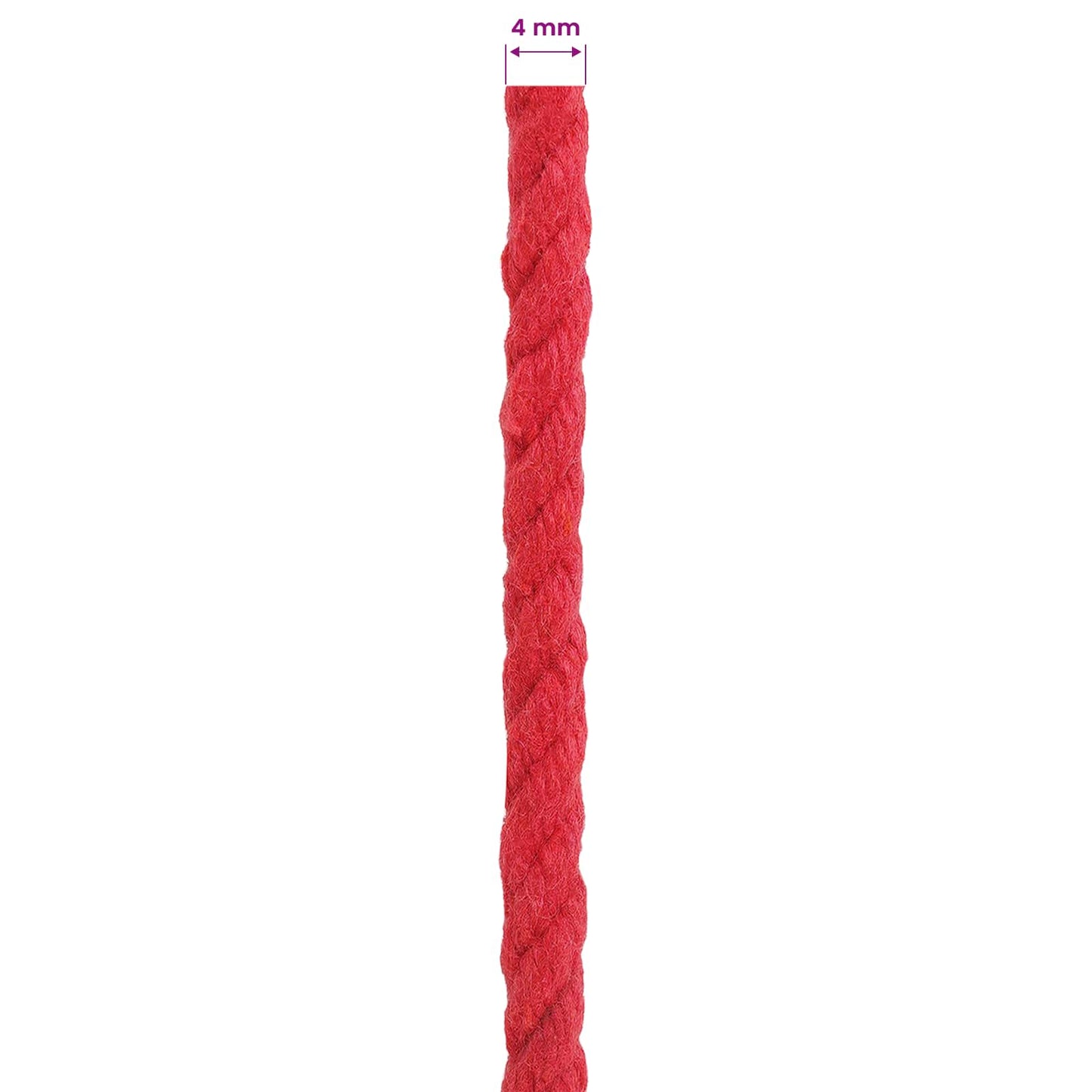 Touw Rood 0,4 x 0,4 x 10000 cm Katoen is nu te koop bij PeponiXL, paradijselijk wonen!