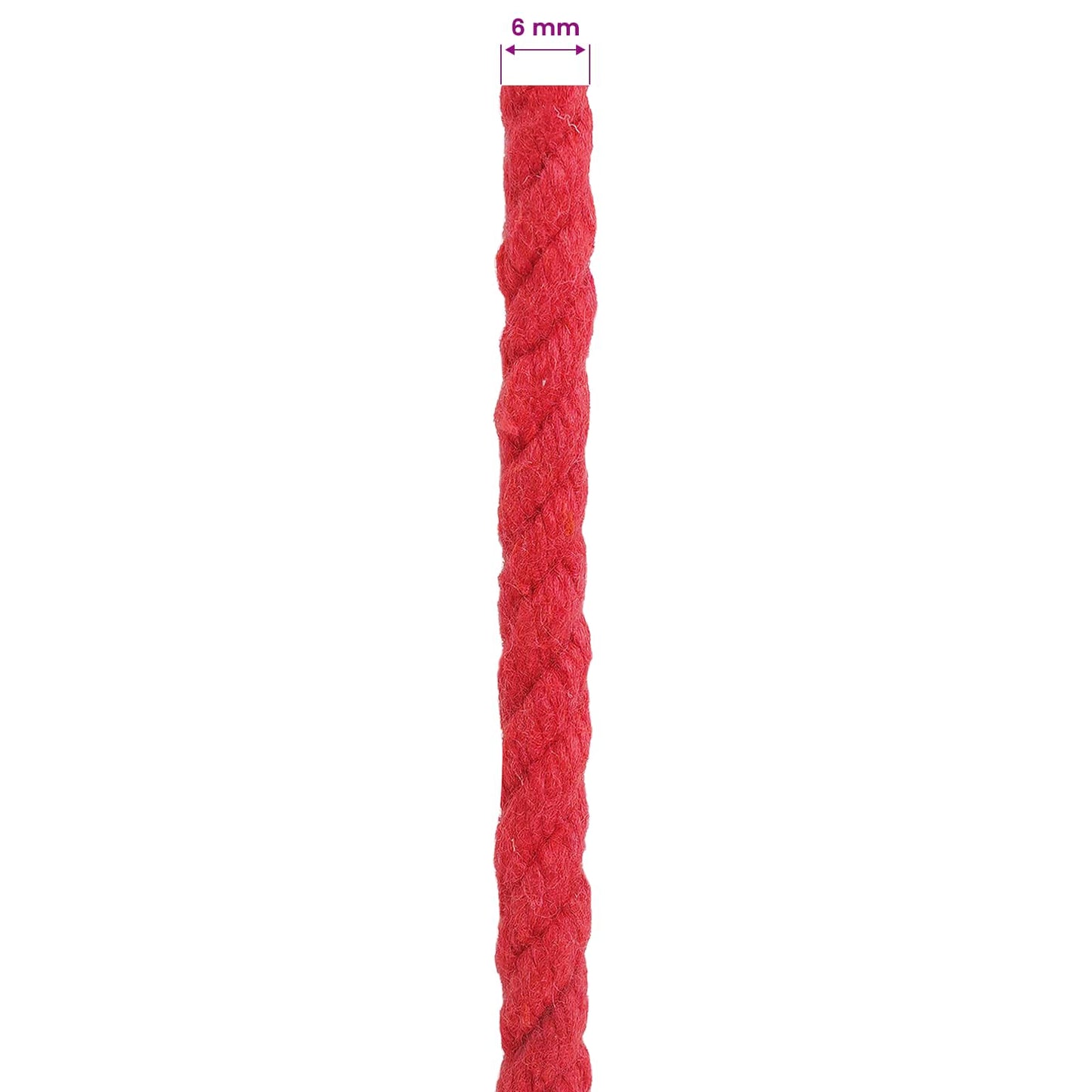 Touw Rood 0,6 x 0,6 x 25000 cm Katoen is nu te koop bij PeponiXL, paradijselijk wonen!