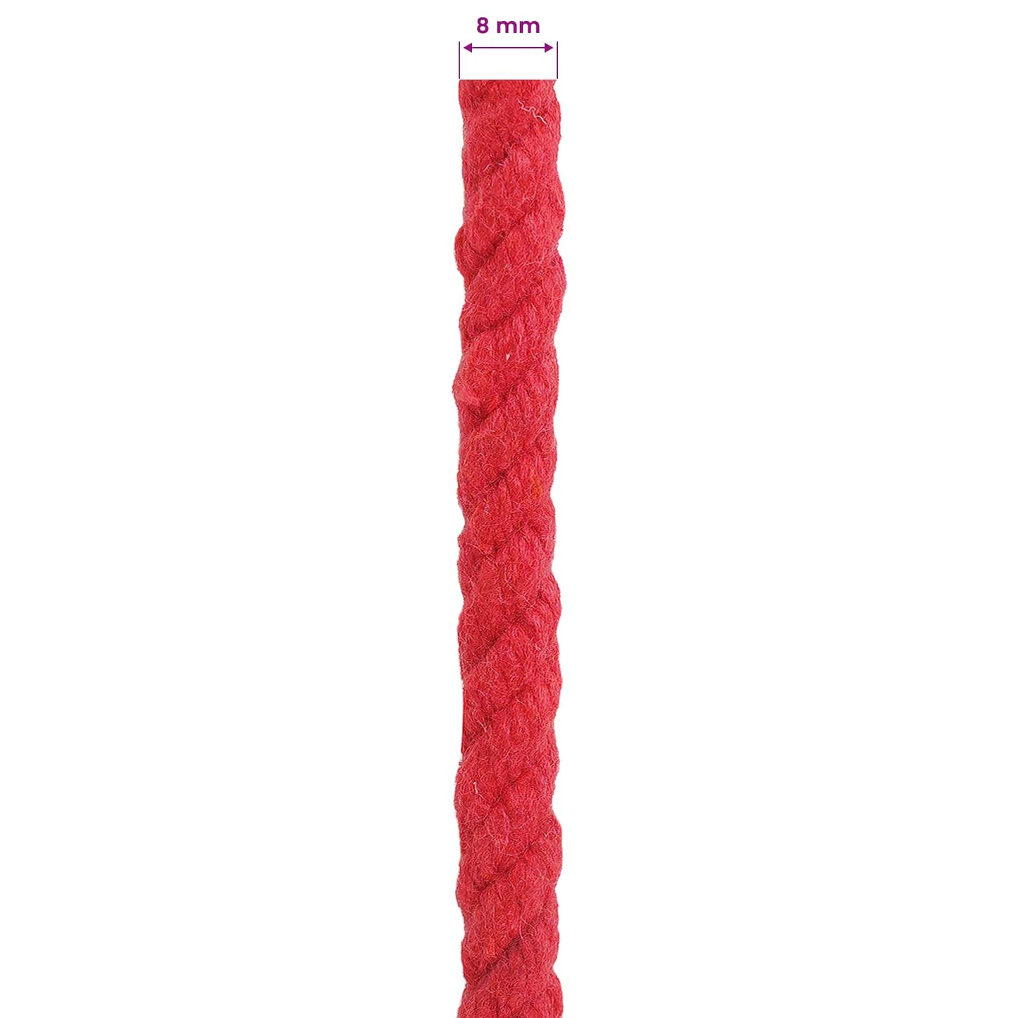 Touw Rood 0,8 x 0,8 x 2500 cm Katoen is nu te koop bij PeponiXL, paradijselijk wonen!