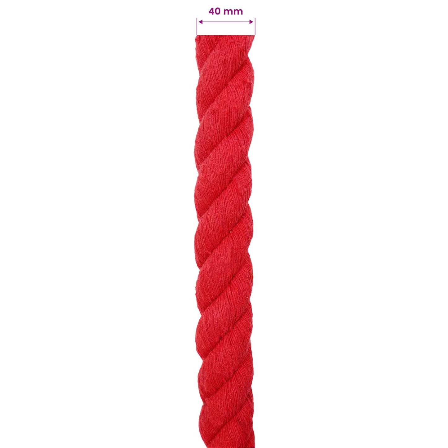 Touw Rood 4 x 4 x 2500 cm Katoen
