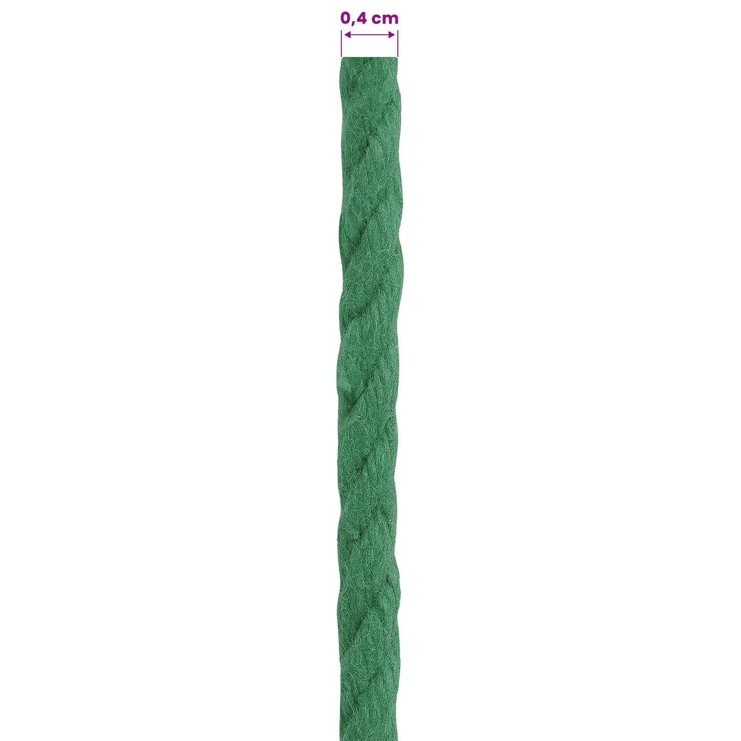 Touw Groen 0,4 x 0,4 x 50000 cm Katoen