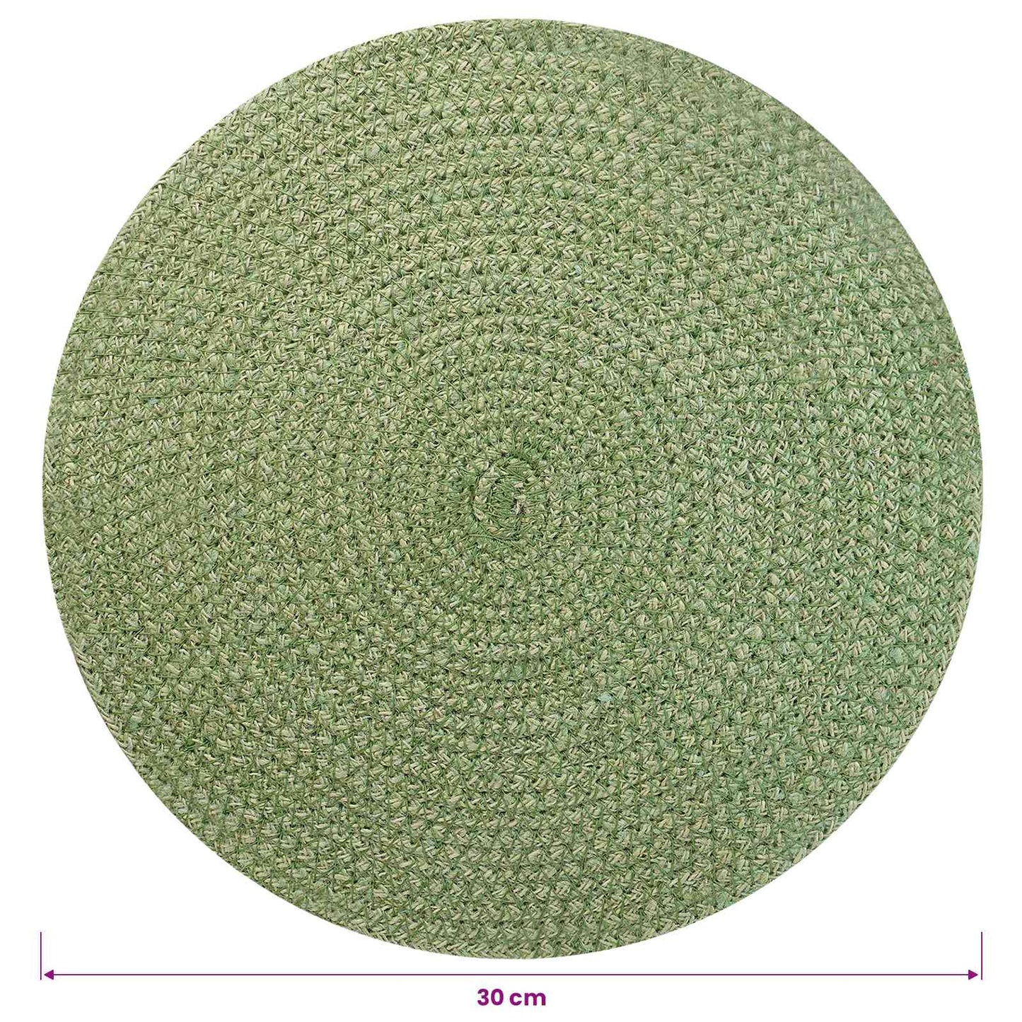 Jute placematten 6 pcs Olijfgroen Ø 30 cm 100% Tossa Jute is nu te koop bij PeponiXL, paradijselijk wonen!