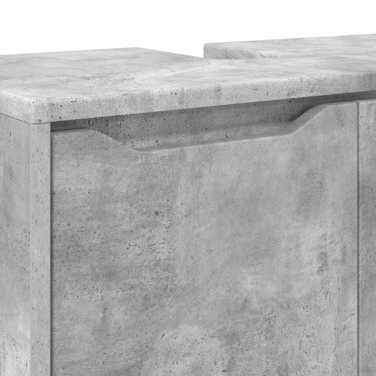 Badkamer wastafelkast Beton Grijs 60 x 30 x 60 cm Bewerkt hout is nu te koop bij PeponiXL, paradijselijk wonen!