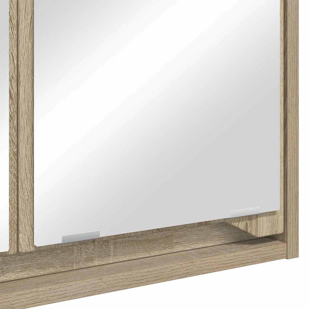 Badkamer spiegelkast Sonoma Eiken 60 x 20 x 60 cm Bewerkt hout is nu te koop bij PeponiXL, paradijselijk wonen!