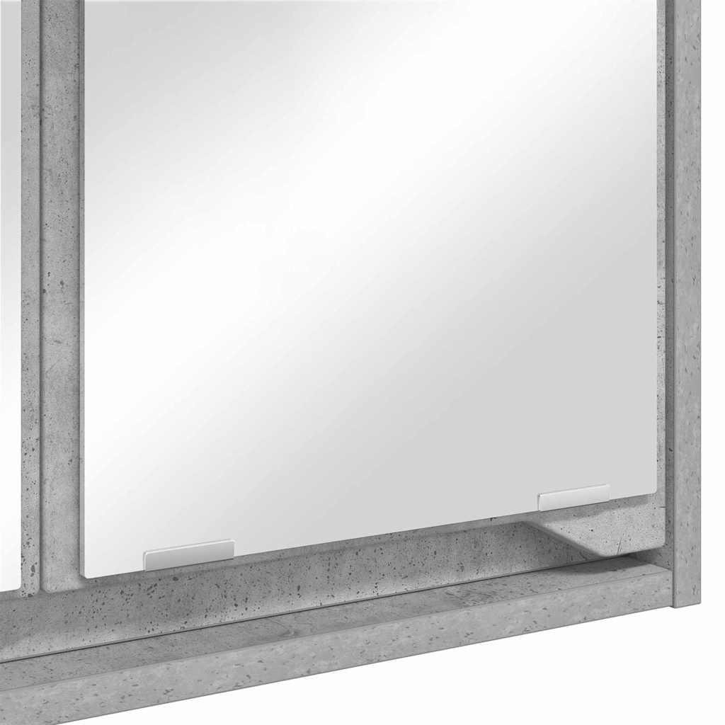 Badkamer spiegelkast Beton Grijs 60 x 20 x 60 cm Bewerkt hout is nu te koop bij PeponiXL, paradijselijk wonen!
