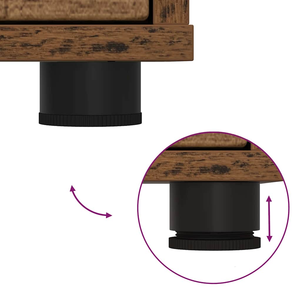 Opbergkast Oud Hout 40 x 48 x 57 cm Bewerkt hout is nu te koop bij PeponiXL, paradijselijk wonen!