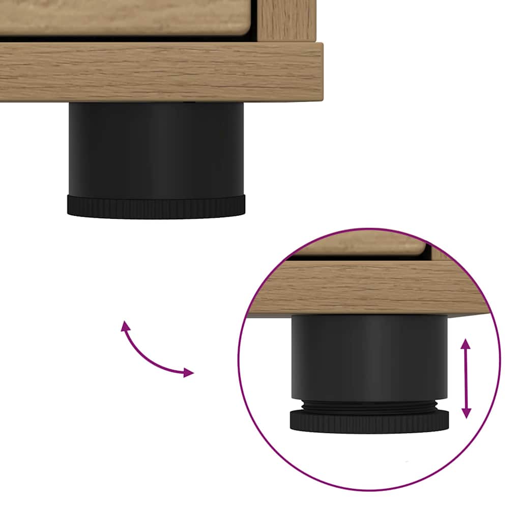 Opbergkast Artisan Eiken 40 x 48 x 57 cm Bewerkt hout is nu te koop bij PeponiXL, paradijselijk wonen!