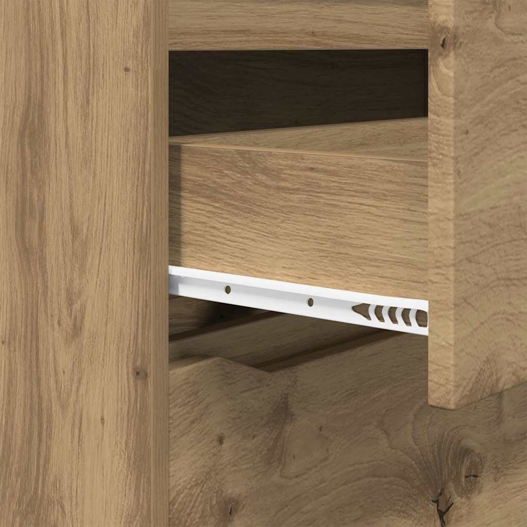 Opbergkast Artisan Eiken 40 x 48 x 105 cm Bewerkt hout is nu te koop bij PeponiXL, paradijselijk wonen!