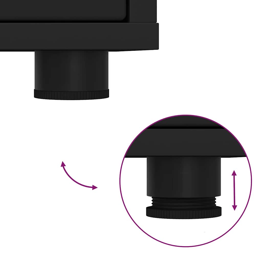 TV-kast met lade Zwart 100 x 48 x 43 cm Bewerkt hout is nu te koop bij PeponiXL, paradijselijk wonen!