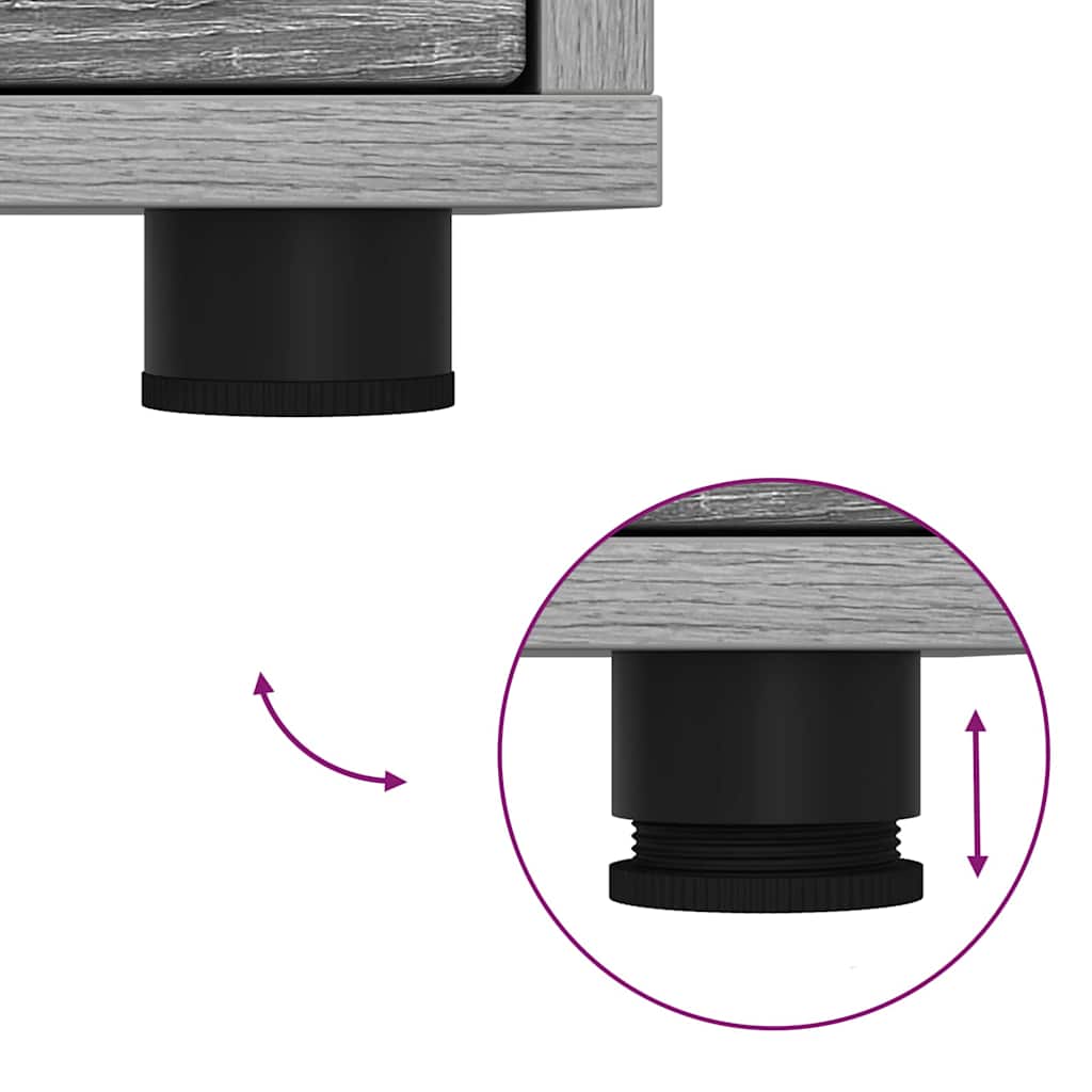 TV-kast met lade Grijs Sonoma 100 x 48 x 43 cm Bewerkt hout is nu te koop bij PeponiXL, paradijselijk wonen!