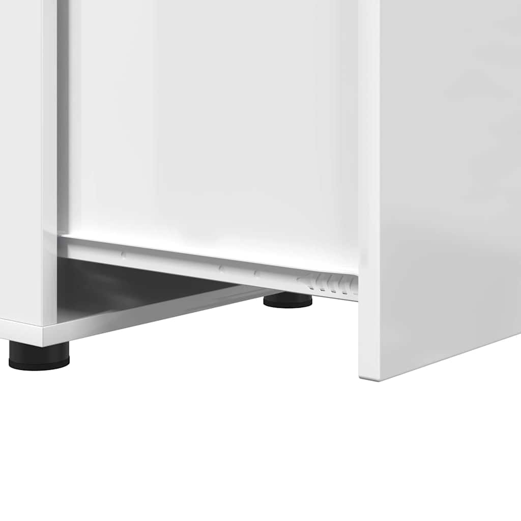 Badkamer Kast Hoogglans wit 40,5 x 40 x 44 cm Bewerkt hout is nu te koop bij PeponiXL, paradijselijk wonen!