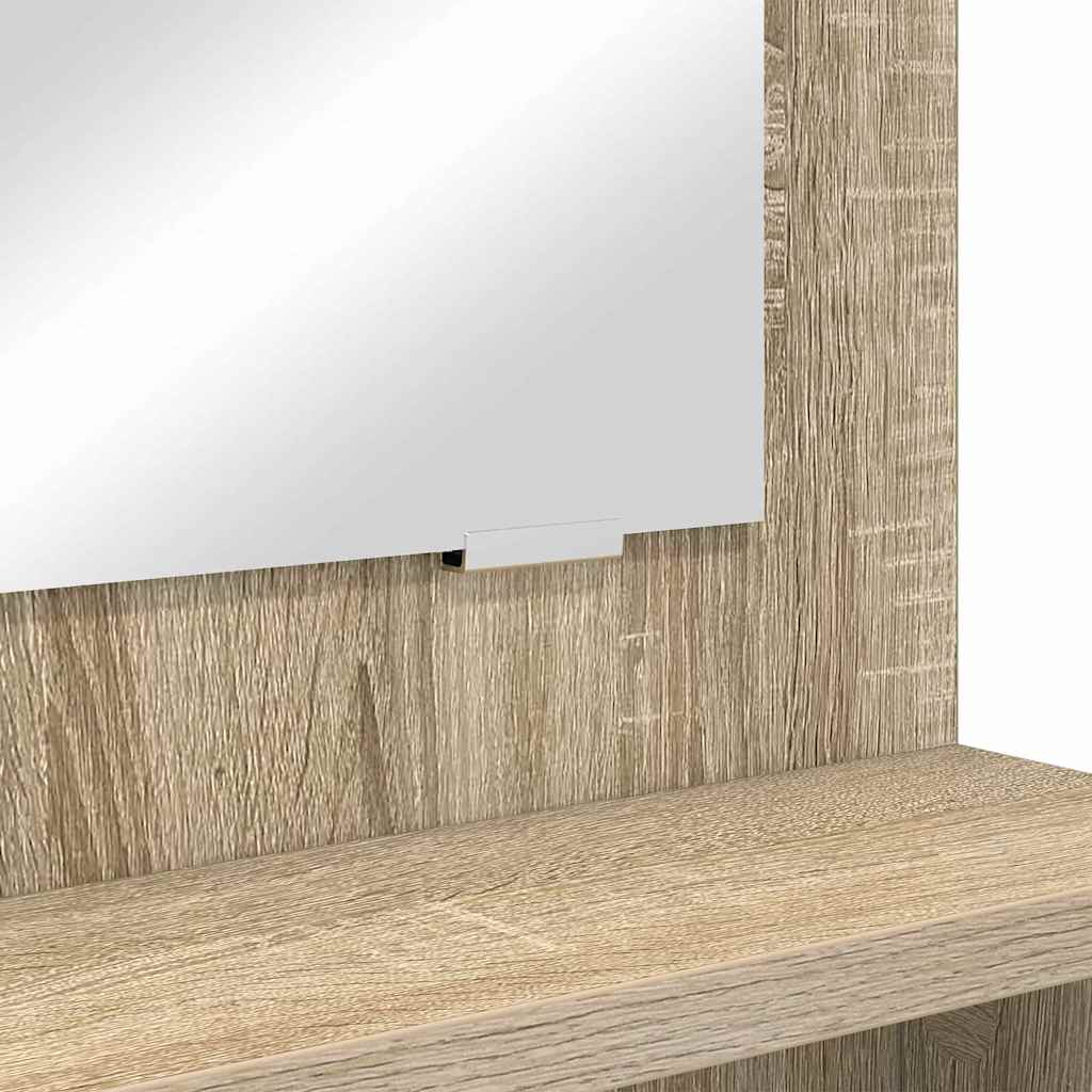 Slaapkamer Kaptafels met lade Sonoma Eiken 80 x 39,6 x 135 cm is nu te koop bij PeponiXL, paradijselijk wonen!