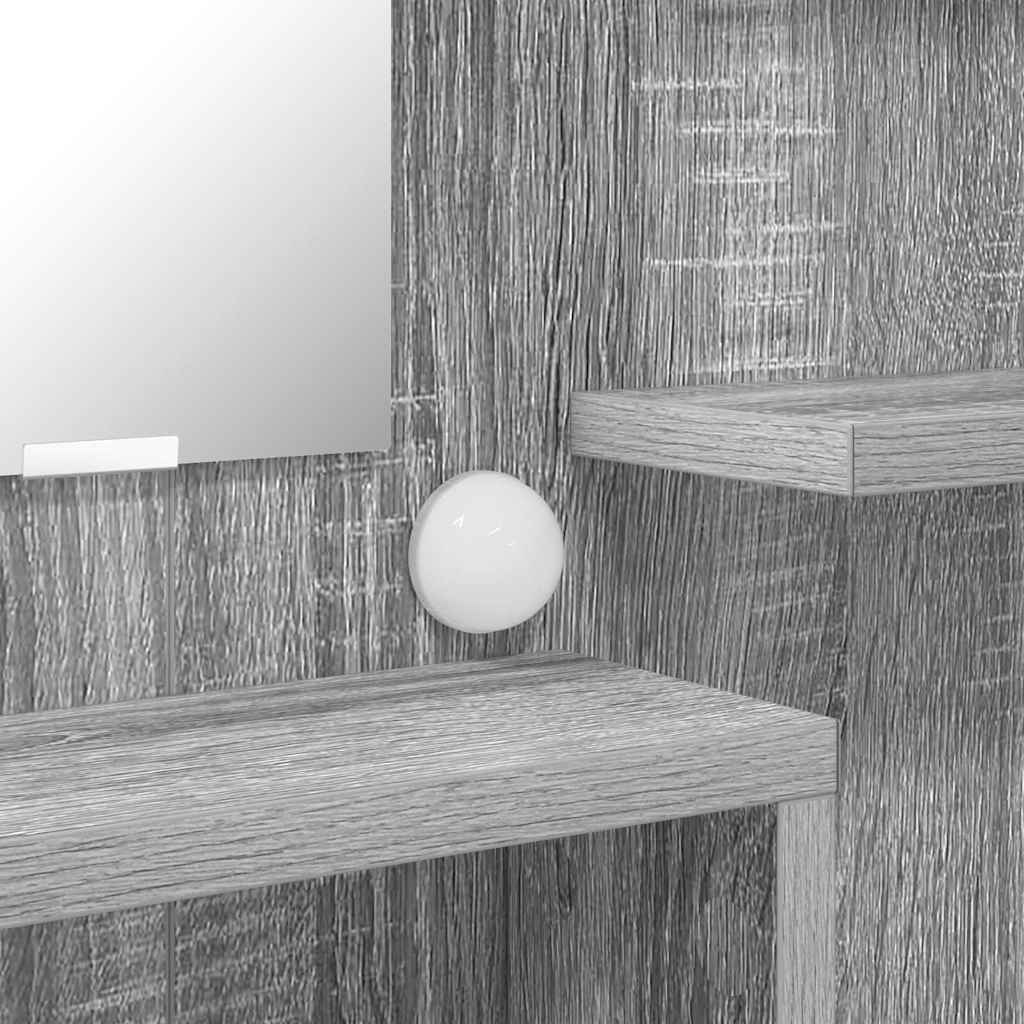 Slaapkamer Kaptafels met lade Grijs Sonoma 80 x 39,6 x 135 cm is nu te koop bij PeponiXL, paradijselijk wonen!