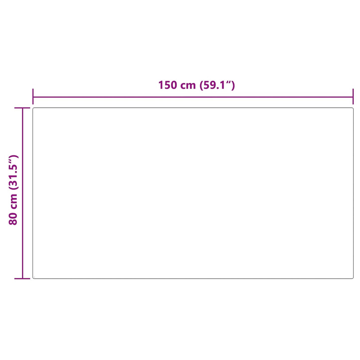 Tapijt van imitatie TAFALLA Wit 80 x 150 cm Polyester is nu te koop bij PeponiXL, paradijselijk wonen!