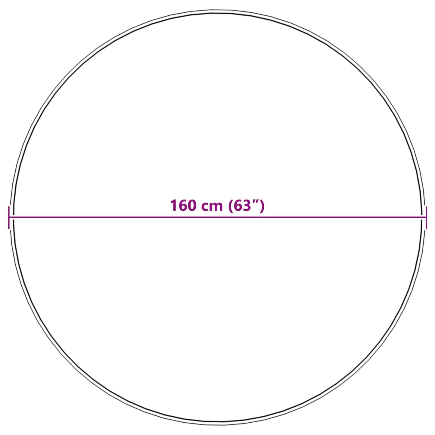 Nep Schapenvacht Tapijt Tafalla Beige Ø 160 cm Polyester is nu te koop bij PeponiXL, paradijselijk wonen!