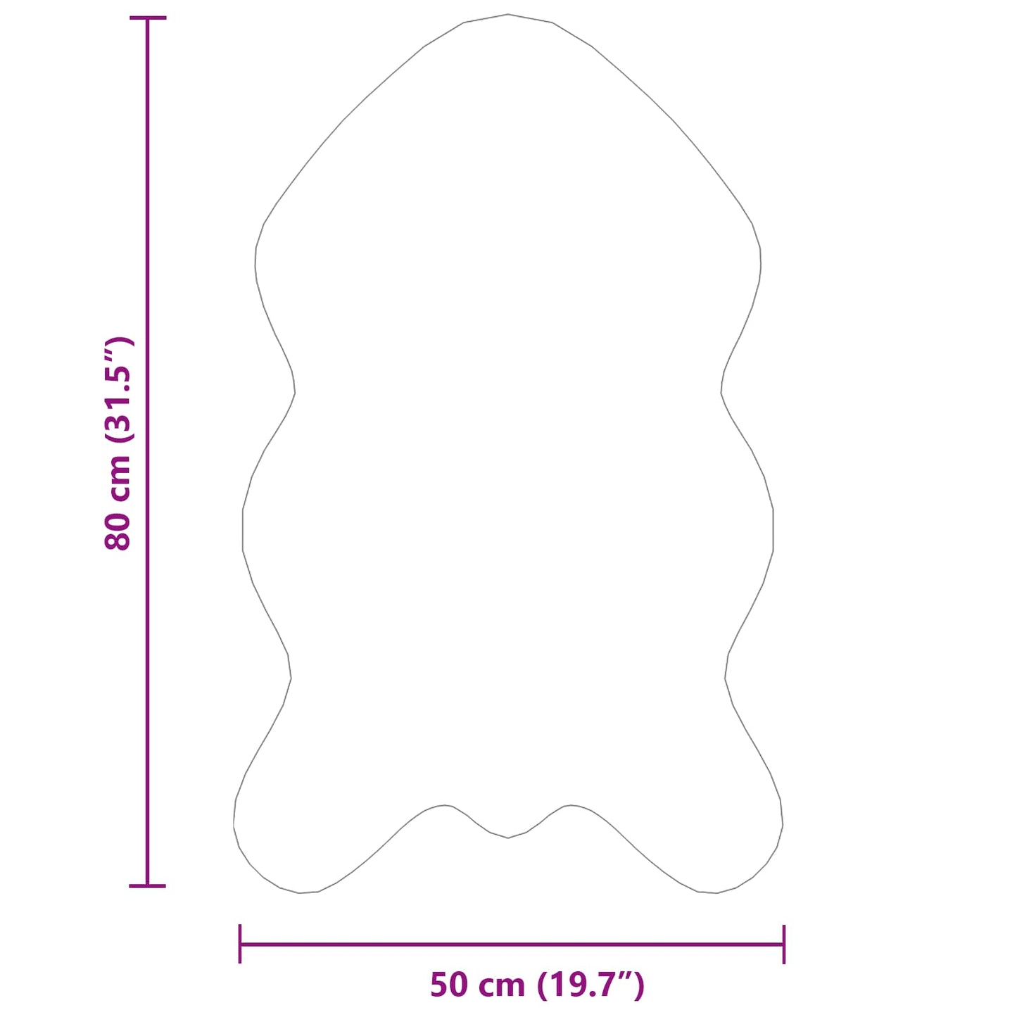 Tapijt van imitatie TAFALLA Beige 50 x 80 cm Polyester is nu te koop bij PeponiXL, paradijselijk wonen!