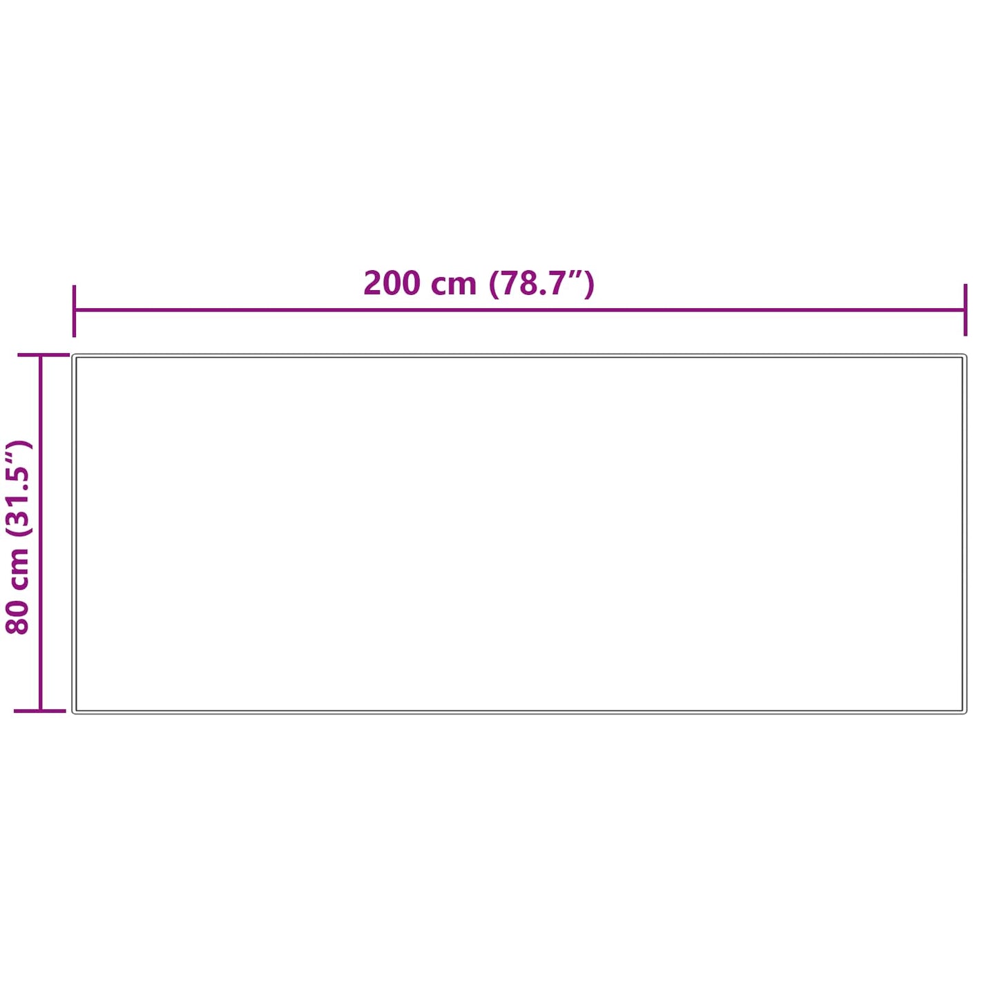 Tapijt van imitatie TAFALLA Crèmekleurig 80 x 200 cm Polyester is nu te koop bij PeponiXL, paradijselijk wonen!