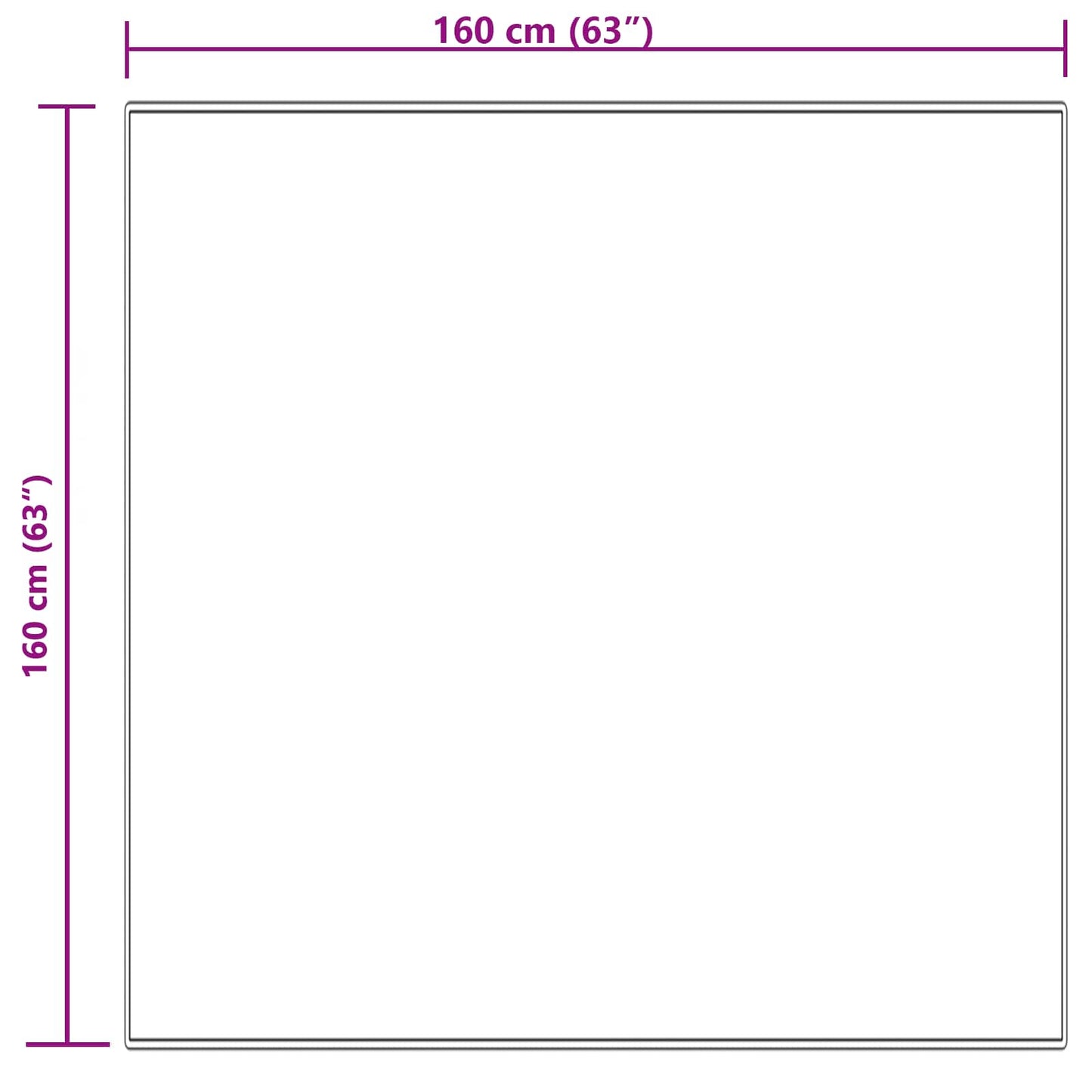 Tapijt van imitatie TAFALLA Crèmekleurig 160 x 160 cm Polyester is nu te koop bij PeponiXL, paradijselijk wonen!