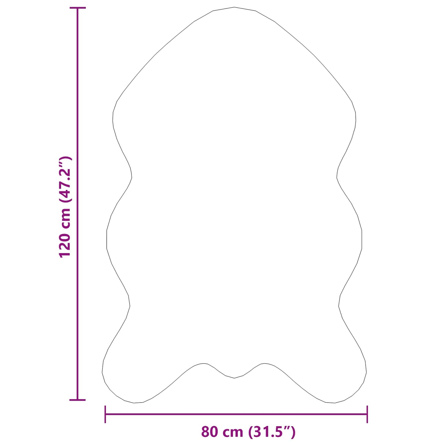 Nep Schapenvacht Tapijt Tafalla Grijs 80 x 120 cm Polyester is nu te koop bij PeponiXL, paradijselijk wonen!