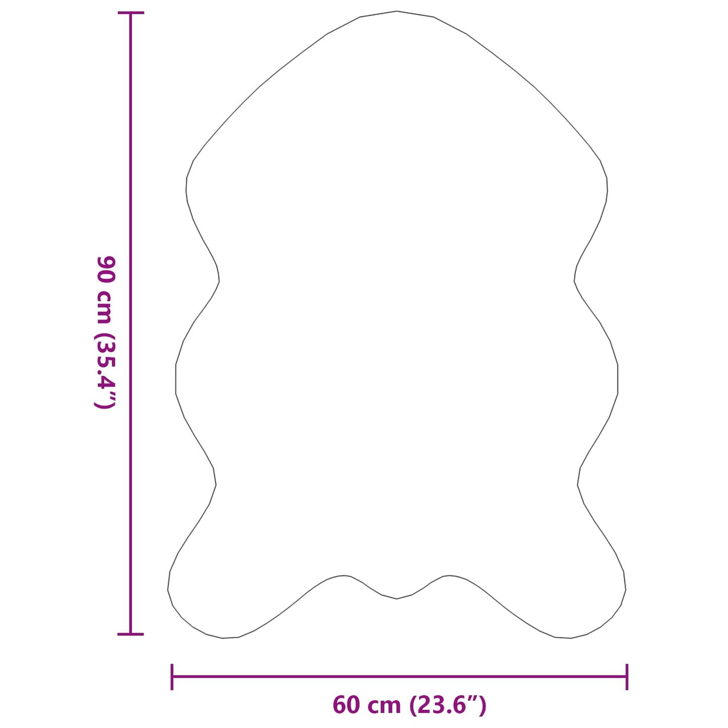 Antislip vloerkleed van imitatie konijnenbont OLITE Grijs is nu te koop bij PeponiXL, paradijselijk wonen!