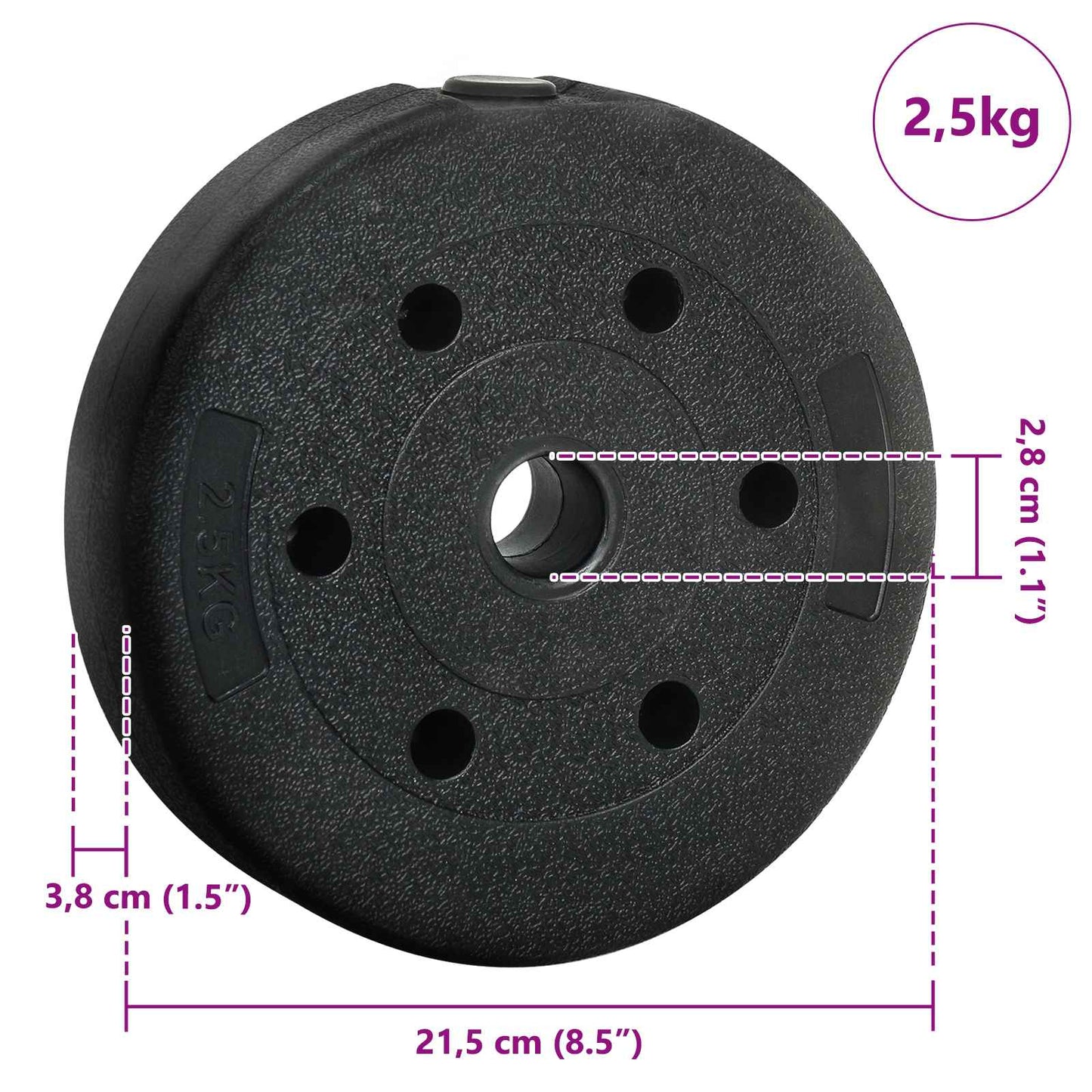 2-in-1 Halter Set 30kg Zwart en Blauw Cement en ijzeren zand is nu te koop bij PeponiXL, paradijselijk wonen!
