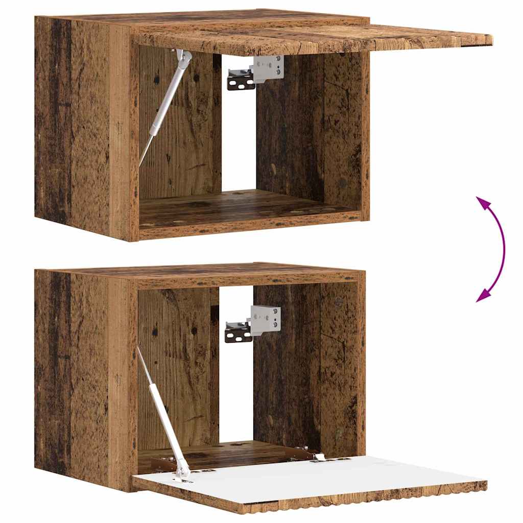 TV Wandkast Oud Hout 39 x 31 x 29,5 cm Bewerkt hout is nu te koop bij PeponiXL, paradijselijk wonen!