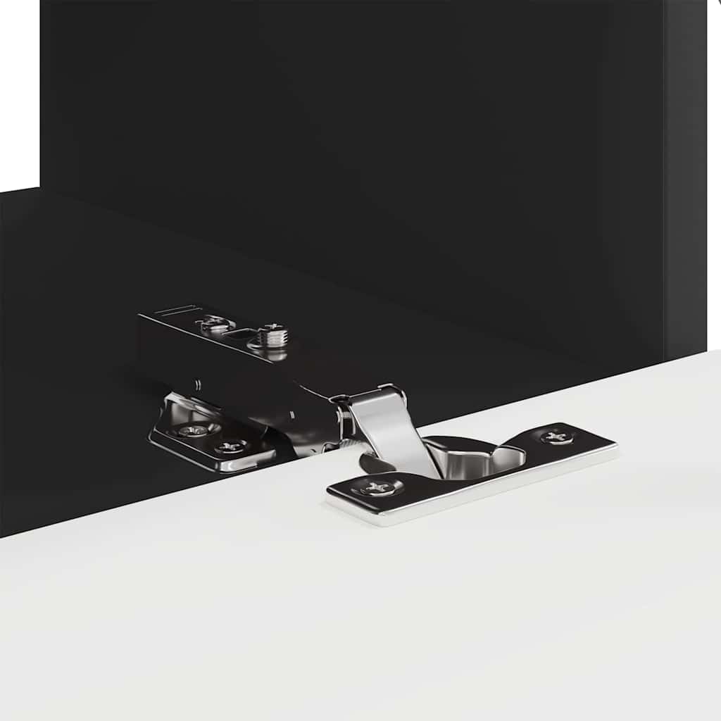 TV Wandkast 2 pcs Zwart 60 x 31 x 29,5 cm Bewerkt hout is nu te koop bij PeponiXL, paradijselijk wonen!