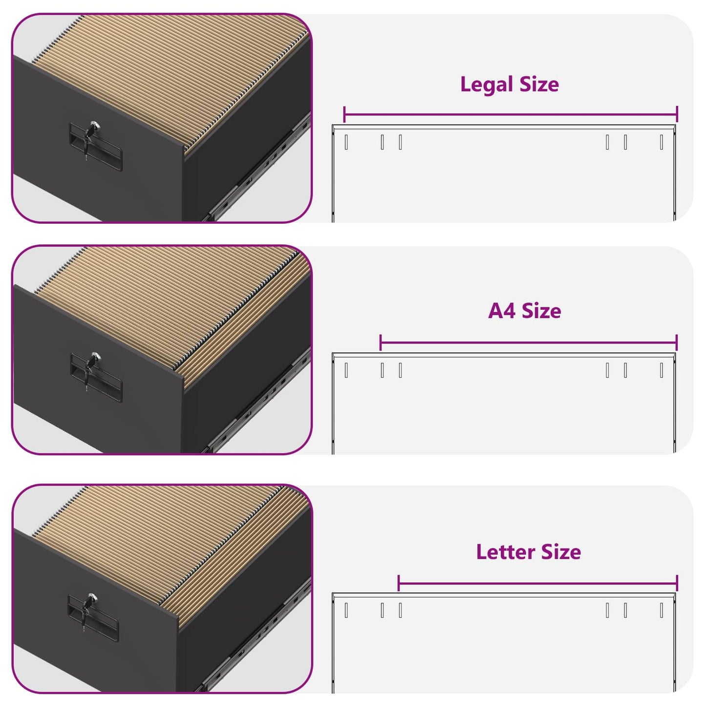 Bestandenkast Zwart 44 x 50 x 106,5 cm Koudgewalst Staal is nu te koop bij PeponiXL, paradijselijk wonen!