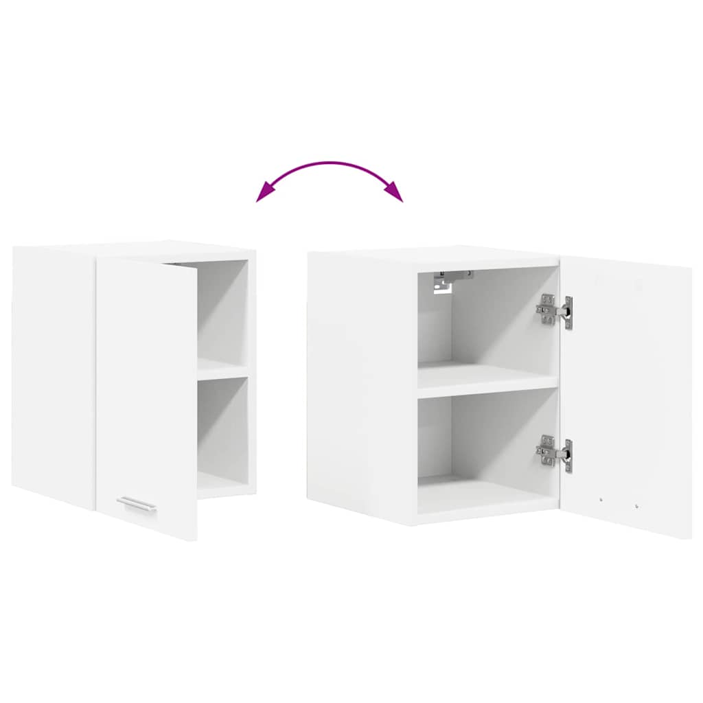 Hangkast met opslag 2 pcs Wit 30 x 31 x 40 cm Bewerkt hout is nu te koop bij PeponiXL, paradijselijk wonen!