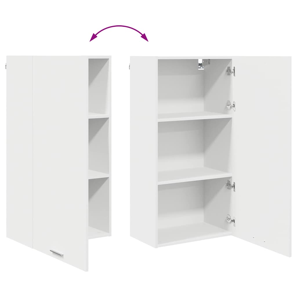 Hangkast met opslag Wit 50 x 31 x 100 cm Bewerkt hout is nu te koop bij PeponiXL, paradijselijk wonen!