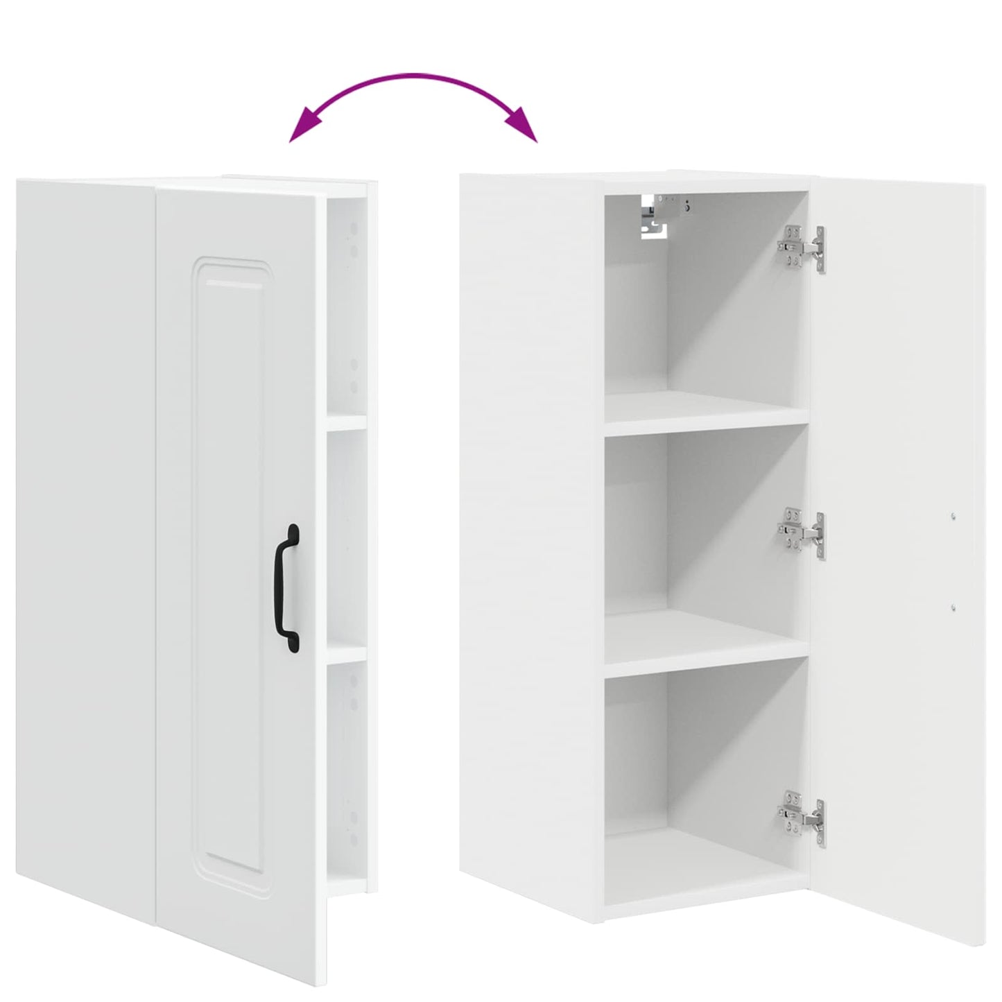 Keukenkast met opslag Kalmar Wit 30 x 31 x 80 cm Bewerkt hout is nu te koop bij PeponiXL, paradijselijk wonen!