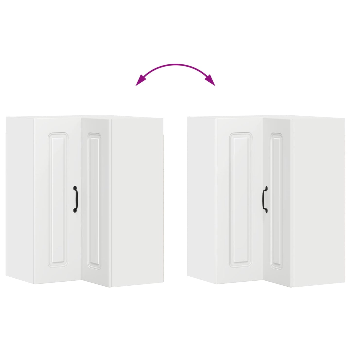 Keukenkast met opslag Kalmar Wit 57 x 57 x 80 cm Bewerkt hout is nu te koop bij PeponiXL, paradijselijk wonen!