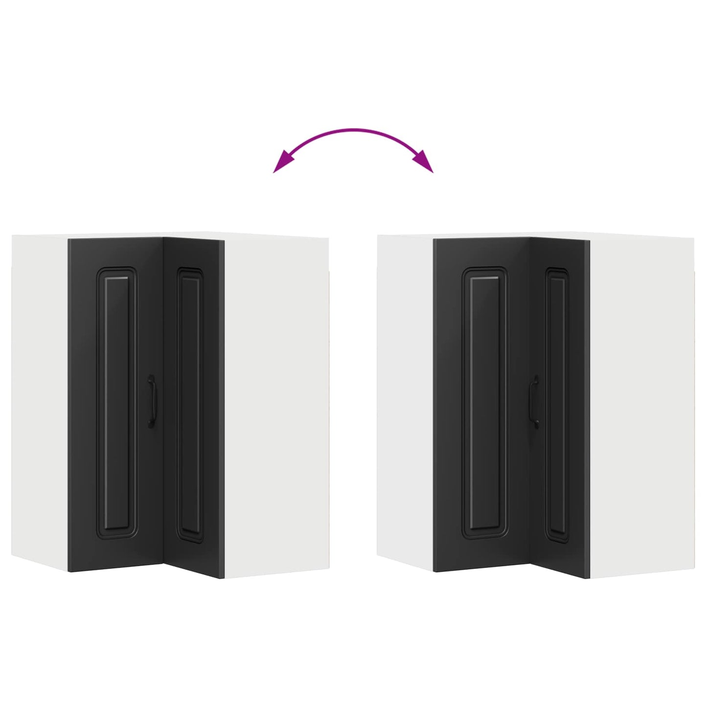 Vaatwasserpaneel Kalmar Zwart 57 x 57 x 80 cm Bewerkt hout is nu te koop bij PeponiXL, paradijselijk wonen!