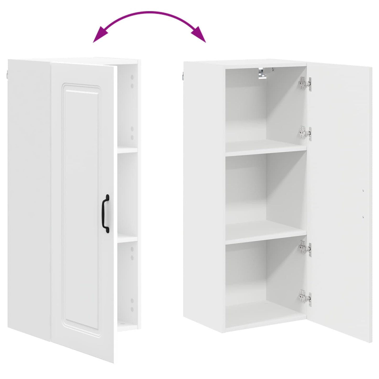 Keukenkast met opslag Kalmar Wit 40 x 31 x 100 cm Bewerkt hout is nu te koop bij PeponiXL, paradijselijk wonen!